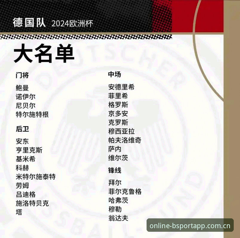 诺伊尔回归vs卡尔崛起：德国队新老阵容的深度对比